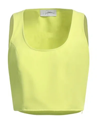 Soallure Woman Top Yellow Size 6 Polyester, Elastane