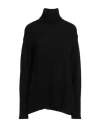 Soallure Woman Turtleneck Black Size S Acrylic, Wool, Viscose, Alpaca Wool