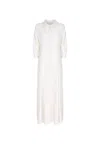 Soallure Women's Dress  Chemisier In Off White