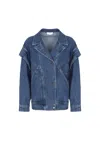 Soallure Women's Jacket  Over In Denim In Blue