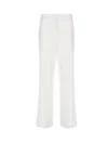 Soallure Women's Trousers  A Palace In White