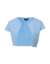 Soani Woman Suit Jacket Sky Blue Size 10 Polyester In Blue