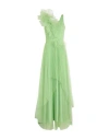 Soani Woman Long Dress Light Green Size 6 Polyester In Green