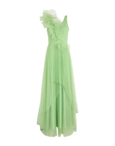 Soani Woman Long Dress Light Green Size 6 Polyester
