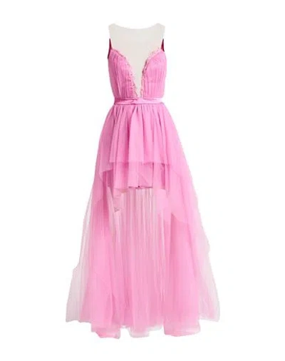 Soani Woman Mini Dress Magenta Size 8 Polyester