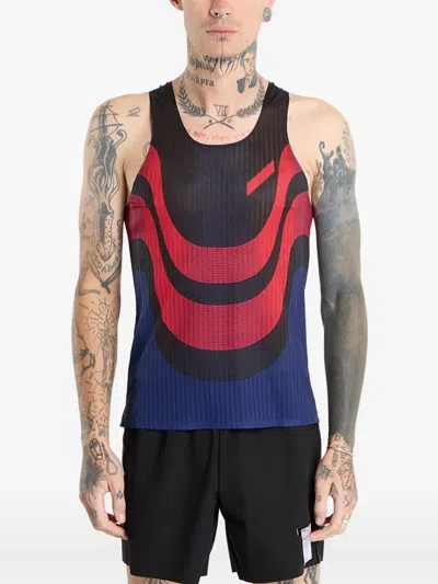 Soar 2.0 Wave-print Racer-back Race Vest In Multi