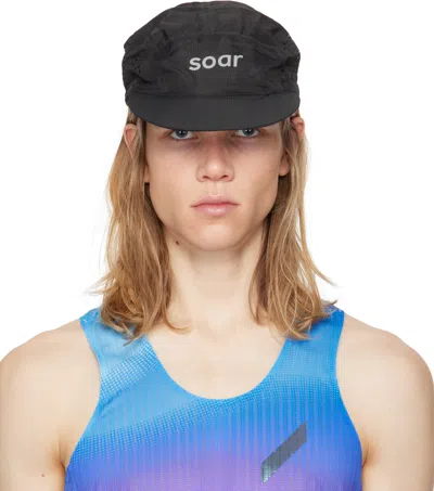 Soar Black Run Cap