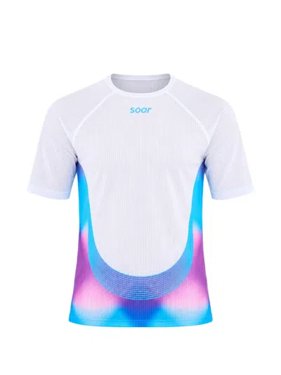 Soar Gradient Mesh T-shirt In White