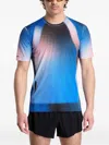 Soar Gradient-print T-shirt In Blue