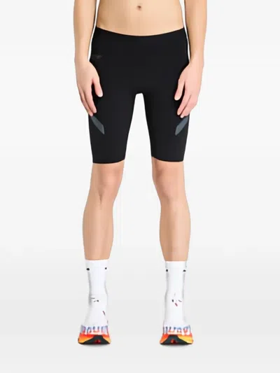 Soar Logo-print Panelled Shorts In Black