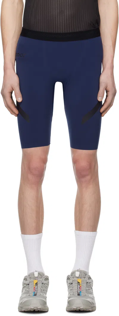Soar Navy Half Tights Shorts In Marine Navy