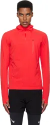 Soar Red Winter Anorak Jacket In High Risk Red