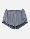 Soar Split Shorts In Blue