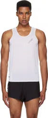 Soar White Race Tank Top In White
