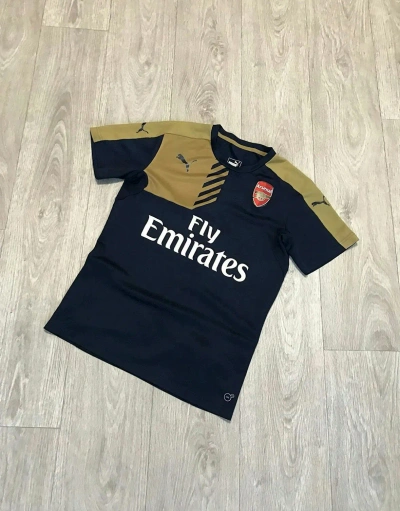 Pre-owned Soccer Jersey Vintage Arsenal Training Jersey In Navy