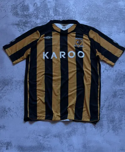 Pre-owned Soccer Jersey X Umbro Hull City 2008/09home Vintage Soccer Jersey Football In Orange