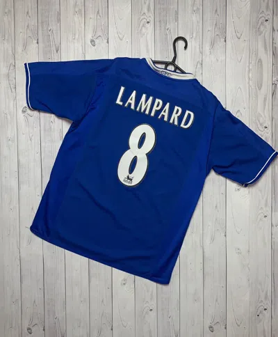 Pre-owned Soccer Jersey X Umbro Vintage Soccer Jersey Chelsea 8 Lampard Umbro Size L In Blue
