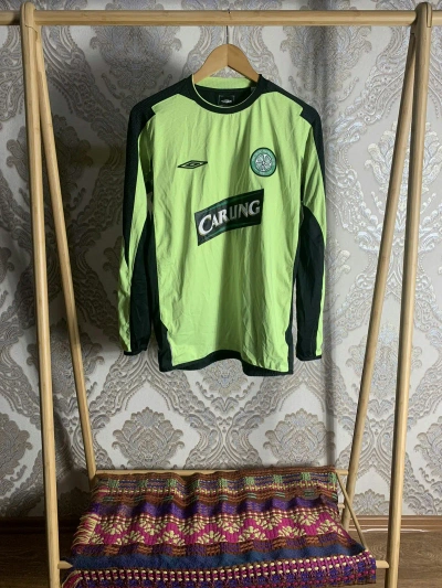 Pre-owned Soccer Jersey X Umbro Vintage Umbro Fc Celtic Soccer Jersey Football Y2k Drill 90's In Green