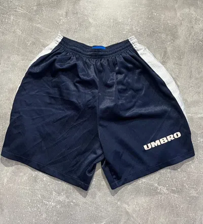 Pre-owned Soccer Jersey X Umbro Vintage Umbro Soccer Shorts In Blue White