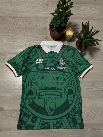 Pre-owned Soccer Jersey X Very Rare Mexico 1998 Jersey Retro Aba Sport Size M In Green