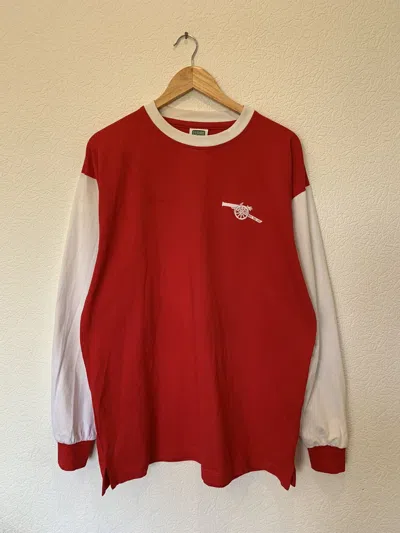Pre-owned Soccer Jersey X Vintage Arsenal Soccer Sweatshirt Red Jersey Football