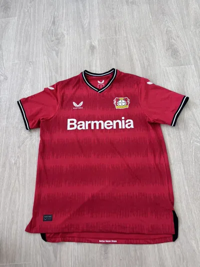 Pre-owned Soccer Jersey X Vintage Castore Bayer Leverkusen Soccer Jersey 2022/23 In Red