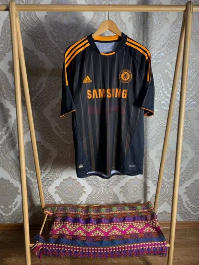 Pre-owned Soccer Jersey X Vintage Fc Chelsea Soccer Jersey Samsung Y2k Drill 90's In Black