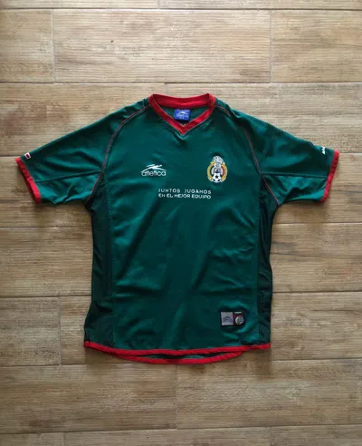 Pre-owned Soccer Jersey X Vintage Mexico Atletica Jersey 2002 World Cup Y2k In Green