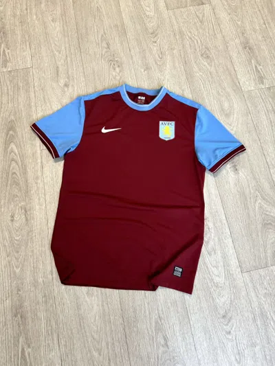 Pre-owned Soccer Jersey X Vintage Nike Aston Villa Soccer Jersey In Red