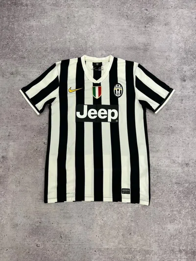 Pre-owned Soccer Jersey X Vintage Nike Juventus 2014 Home Vintage Jersey In White