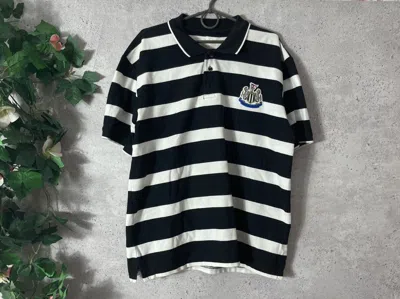 Pre-owned Soccer Jersey X Vintage Official Merchandise Fc Newcastle United Retro Home Jersey In Black/white