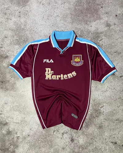 Pre-owned Soccer Jersey X Vintage West Ham United Vintage Football Jersey In Red