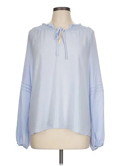 Pre-owned Social Standard By Sanctuary Long Sleeve Blouse In Blue