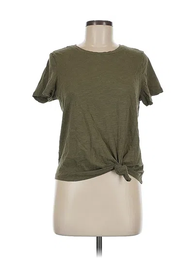 Pre-owned Social Standard By Sanctuary Short Sleeve Top Green Crew Neck Tops