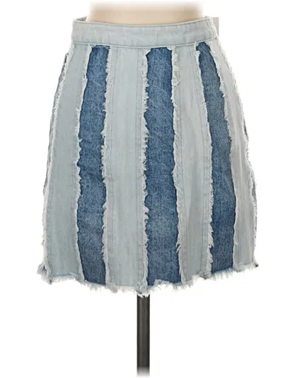 Social Tourist Denim Skirt In Blue