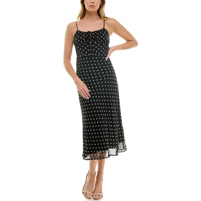 Socialite Bias Cut Midi Sundress In Multi