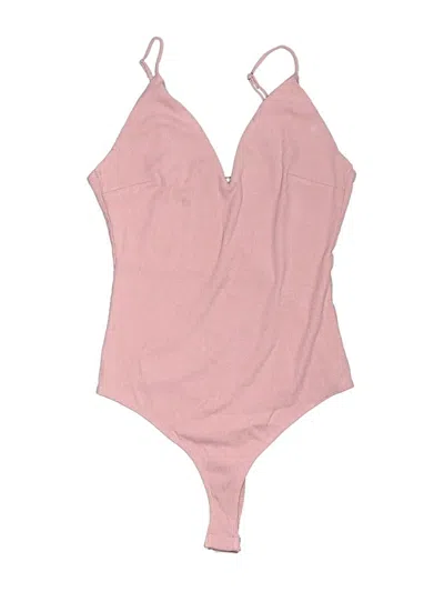 Pre-owned Socialite Bodysuit In Pink