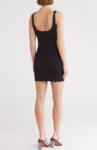 Socialite Bust Detail Minidress In Black