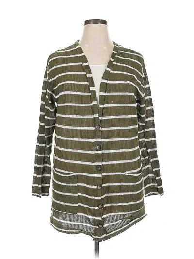 Pre-owned Socialite Cardigan Sweater In Green