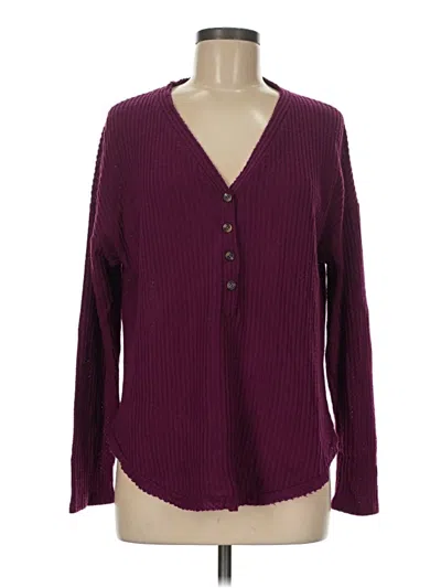 Pre-owned Socialite Cardigan Sweater In Purple