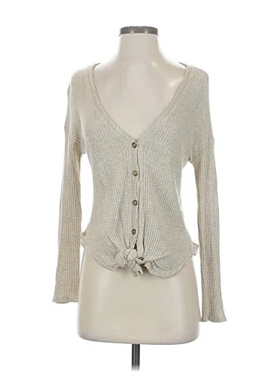 Pre-owned Socialite Cardigan Sweater In White