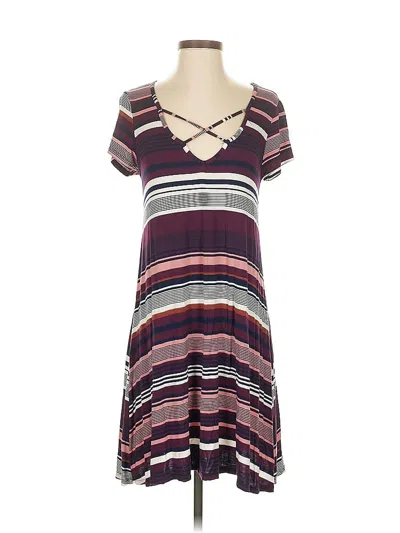 Pre-owned Socialite Casual Dress In Purple