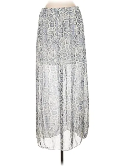 Pre-owned Socialite Casual Skirt In Silver