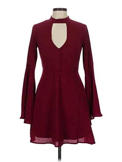 Pre-owned Socialite Cocktail Dress In Burgundy