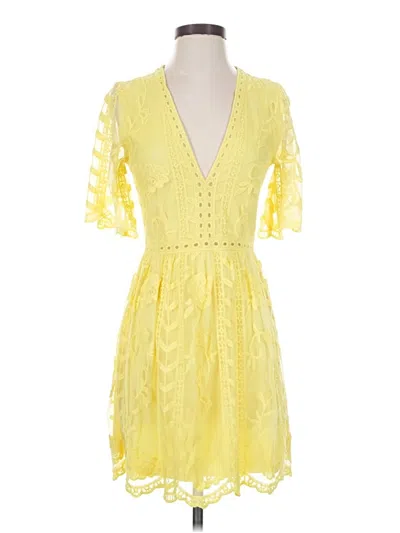 Pre-owned Socialite Cocktail Dress In Yellow