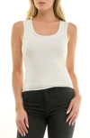 Socialite Double Layer Tank In White