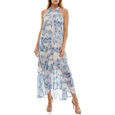Socialite Halter High-low Maxi Dress