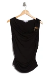 Socialite Hardware Ruched Top In Multi
