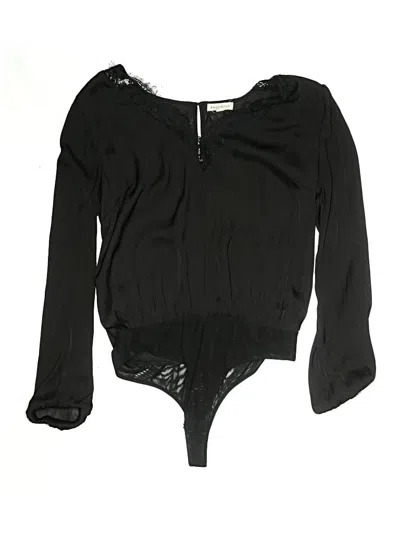 Pre-owned Socialite Long Sleeve Blouse In Black