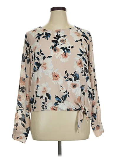 Pre-owned Socialite Long Sleeve Blouse In Ivory